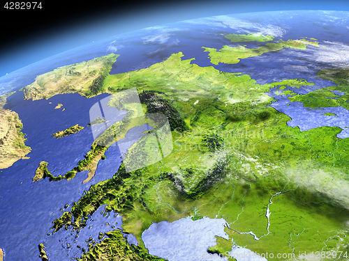 Image of Europe from space