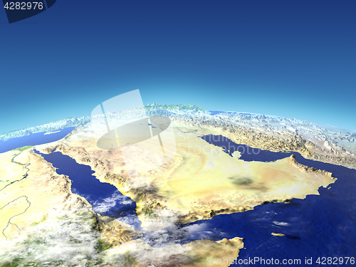 Image of Arab Peninsula from space