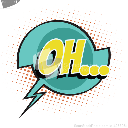 Image of oh comic word