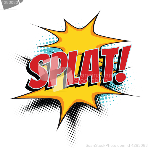 Image of splat comic word