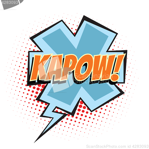 Image of kapow comic word