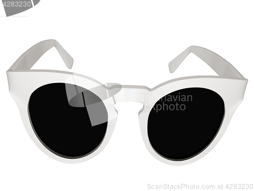 Image of Cool metal sunglasses. 3d illustration
