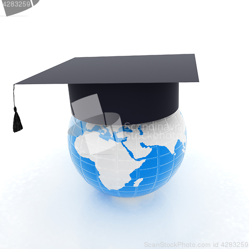 Image of Global Education. 3d illustration