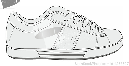 Image of Modern stylish sneakers