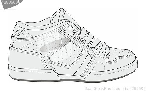 Image of Modern stylish sneakers