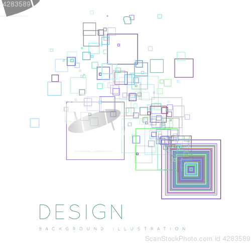 Image of Background of the squares in a modern style.