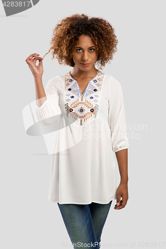 Image of Beautiful African American woman 