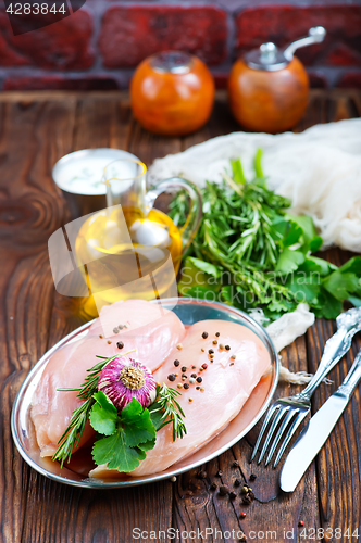 Image of raw chicken fillet