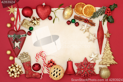 Image of Abstract Christmas Border