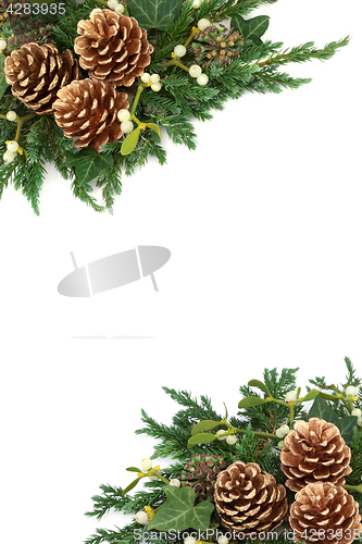 Image of Christmas Background Border