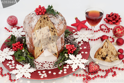Image of Italian Chocolate Panettone Christmas Cake
