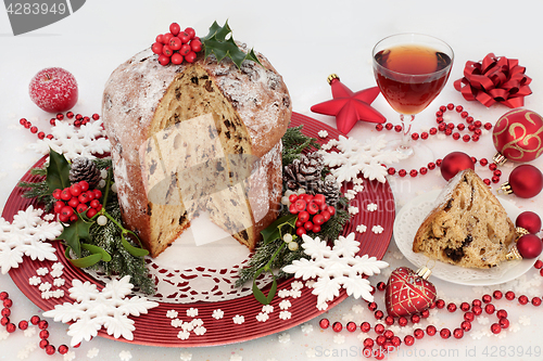 Image of Italian Chocolate Panettone Christmas Cake