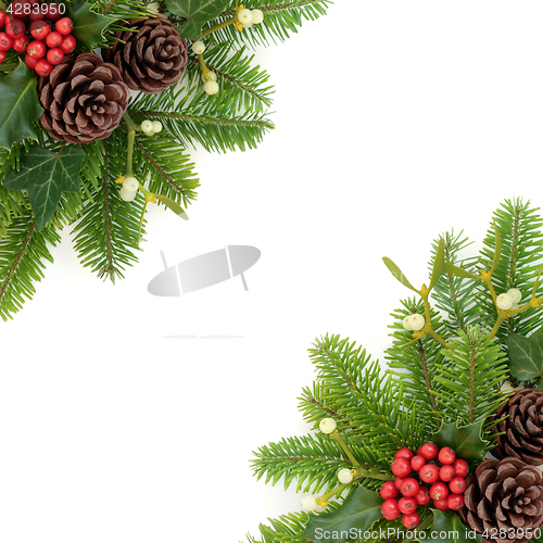 Image of Christmas Background Border 