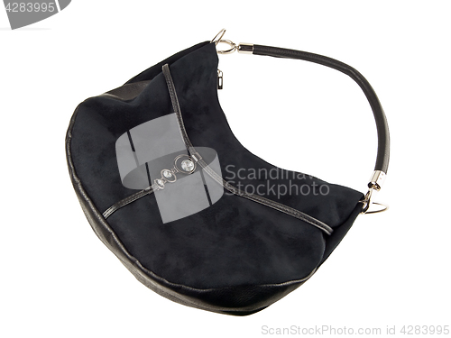 Image of Woman black handbag