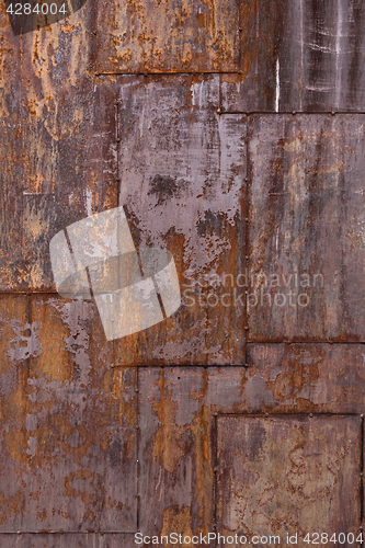 Image of Rusted metal plate