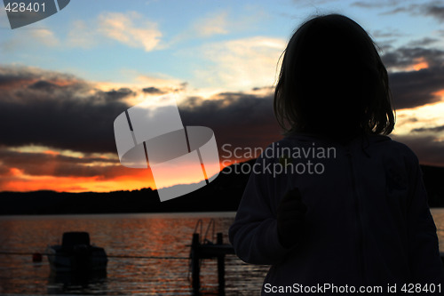 Image of Girl in silouette