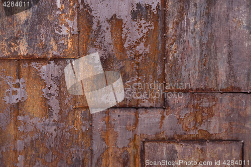 Image of Rusted metal plate