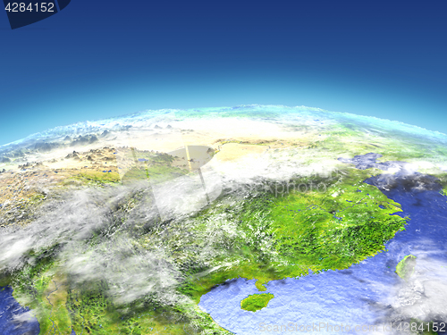 Image of Eastern China from space