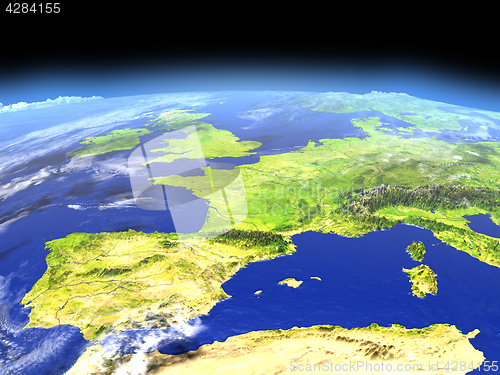 Image of Iberia from space