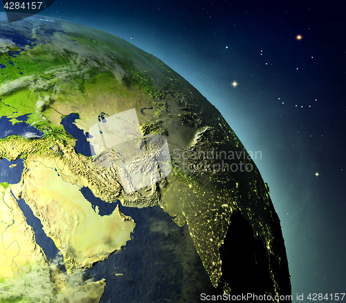 Image of Middle East from Earths orbit