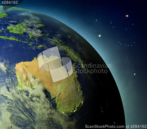 Image of Australia from Earths orbit