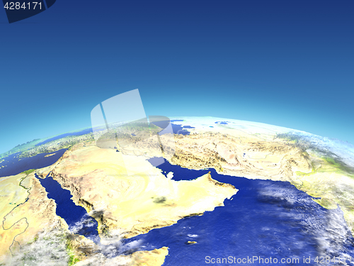 Image of Arab Peninsula from space