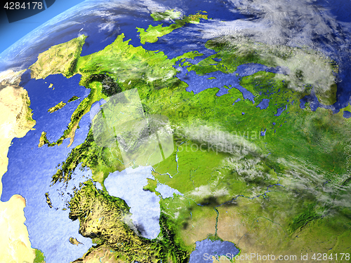Image of Europe from space