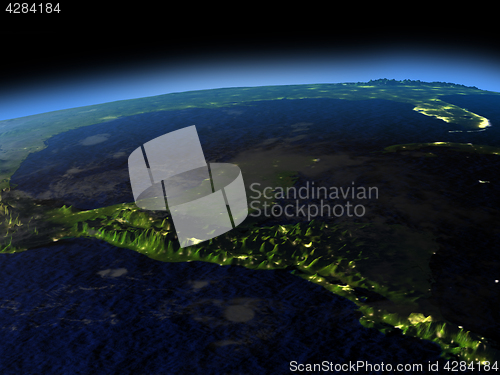 Image of Yucatan at night