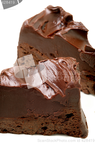 Image of Chocolate Cake isolated on white