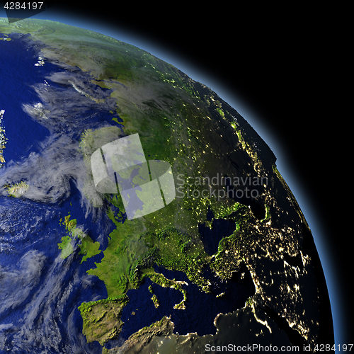 Image of Europe from space
