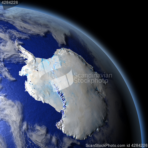 Image of Antarctica from space