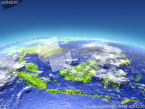 Image of Indonesia from space