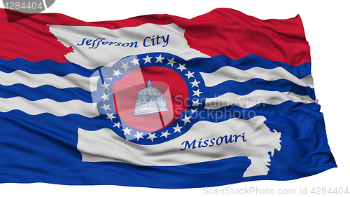 Image of Isolated Jefferson City Flag, United States of America