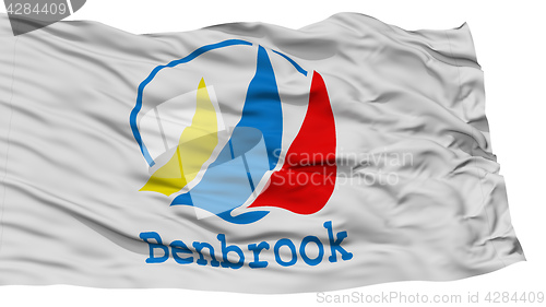Image of Isolated Benbrook City Flag, United States of America