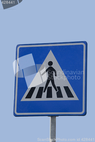 Image of Road sign, Zebra