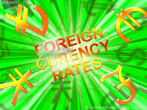 Image of Foreign Exchange Rates Means Forex 3d Illustration