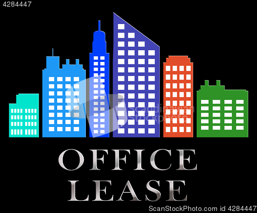 Image of Office Lease Describes Real Estate Leases 3d Illustration