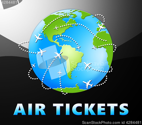 Image of Air Tickets Representing Plane Booking 3d Illustration