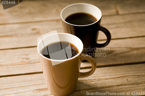 Image of Two Cups of coffee with shallow DOF