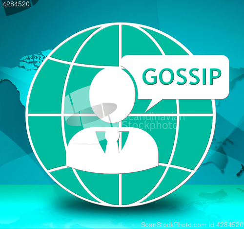 Image of Gossip Conversation Shows Chat Conference 3d Illustration