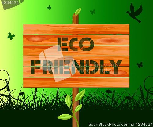 Image of Eco Friendly Means Earth Nature 3d Illustration