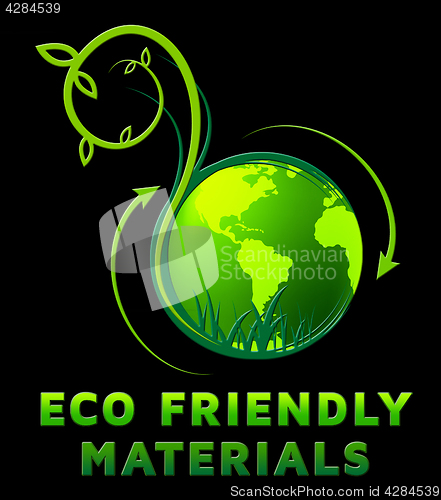 Image of Eco Friendly Materials Shows Natural Resources 3d Illustration