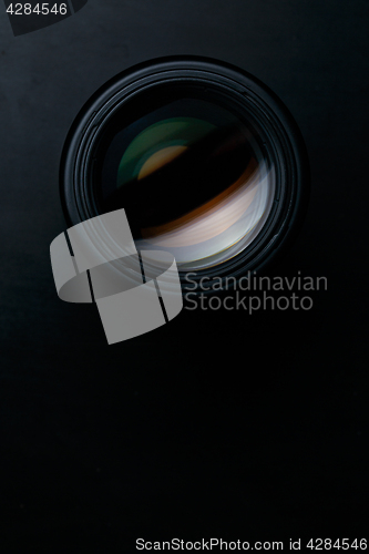 Image of Front view of photo lens