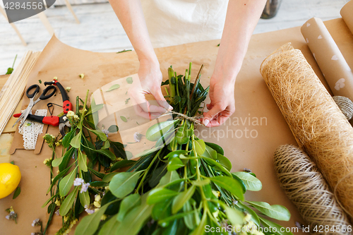 Image of Image of florist at work