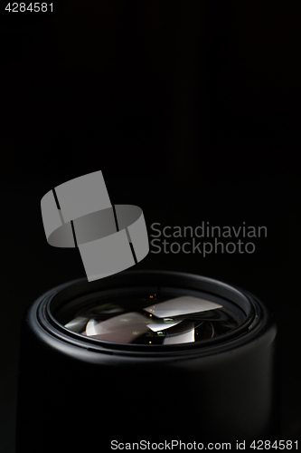 Image of Photo of camera lens close-up