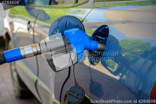 Image of Car at gas station