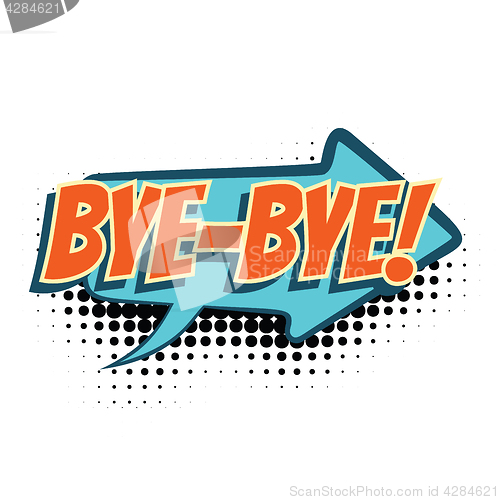 Image of bye comic word