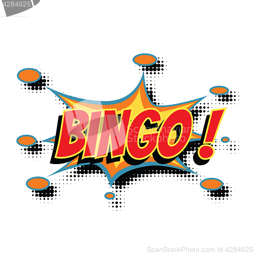 Image of bingo comic word