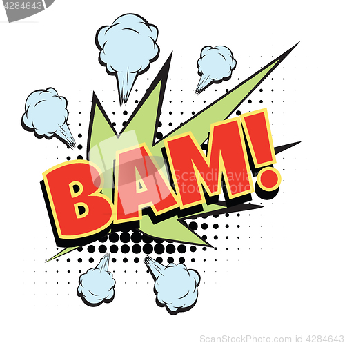 Image of bam comic word