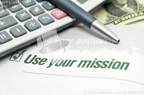 Image of Use your mission